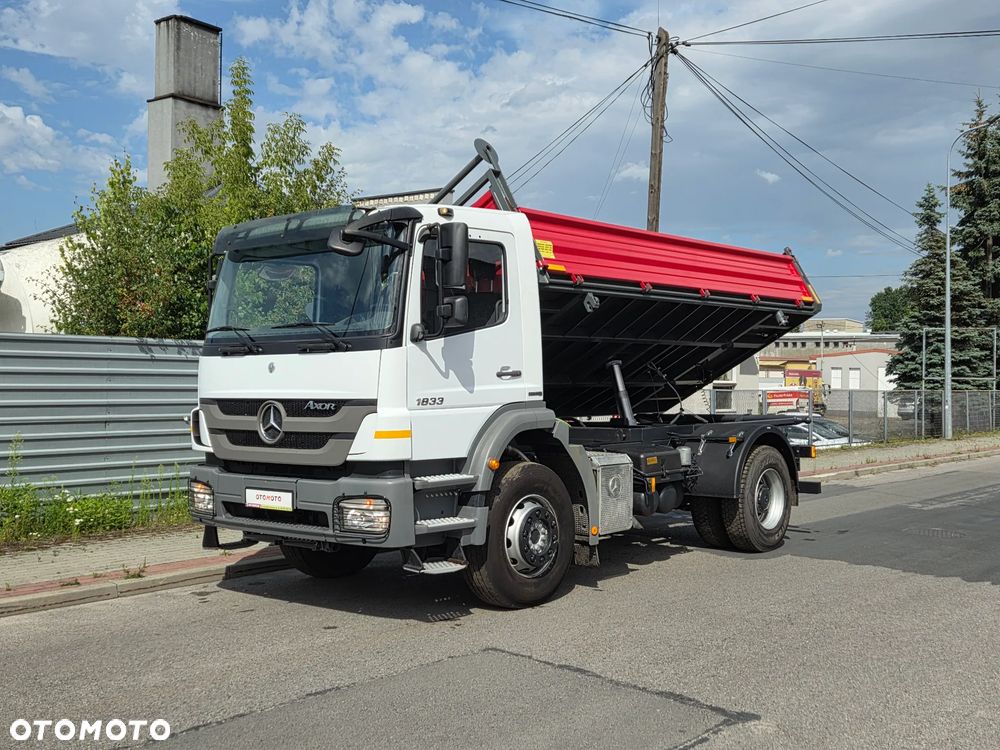 Mercedes-Benz AXOR 1833 330KM // KLIMA // NOWY KIPER // HAK // ROZSTAW OSI 3,60m // WYWROTKA 3str // EURO 5 // 9 BIEGÓW - 9