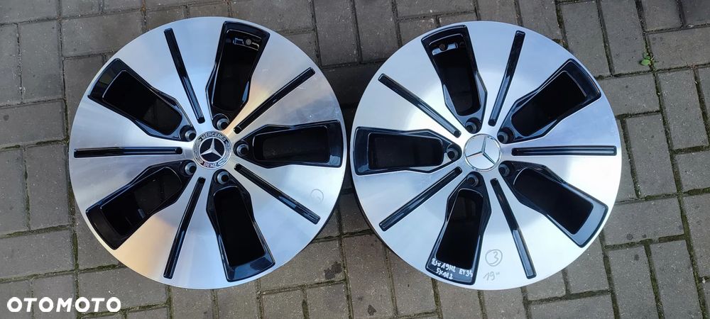 FELGI ALUMINIOWE STOPNIOWANE 5x112 2x 8Jx19 CALI  ET34 2934011200 2x 7,5Jx 19 CALI ET32 fi 66,6 MERCEDES EQC GLA GLC  4 SZTUKI KOMPLET - 15