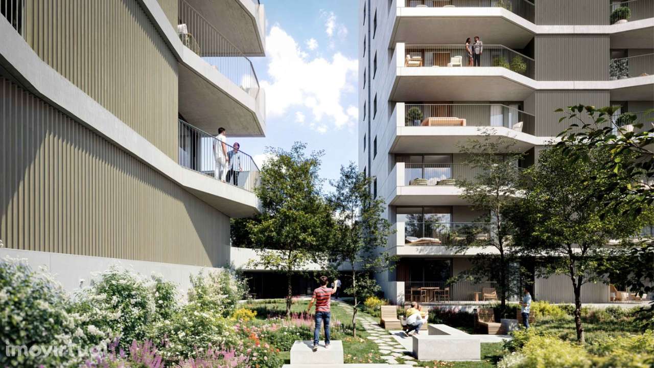 Apartamento T2 The Yard Urban Gaia ao lado do Arrábida Shop linha rubi - Grande imagem: 3/10