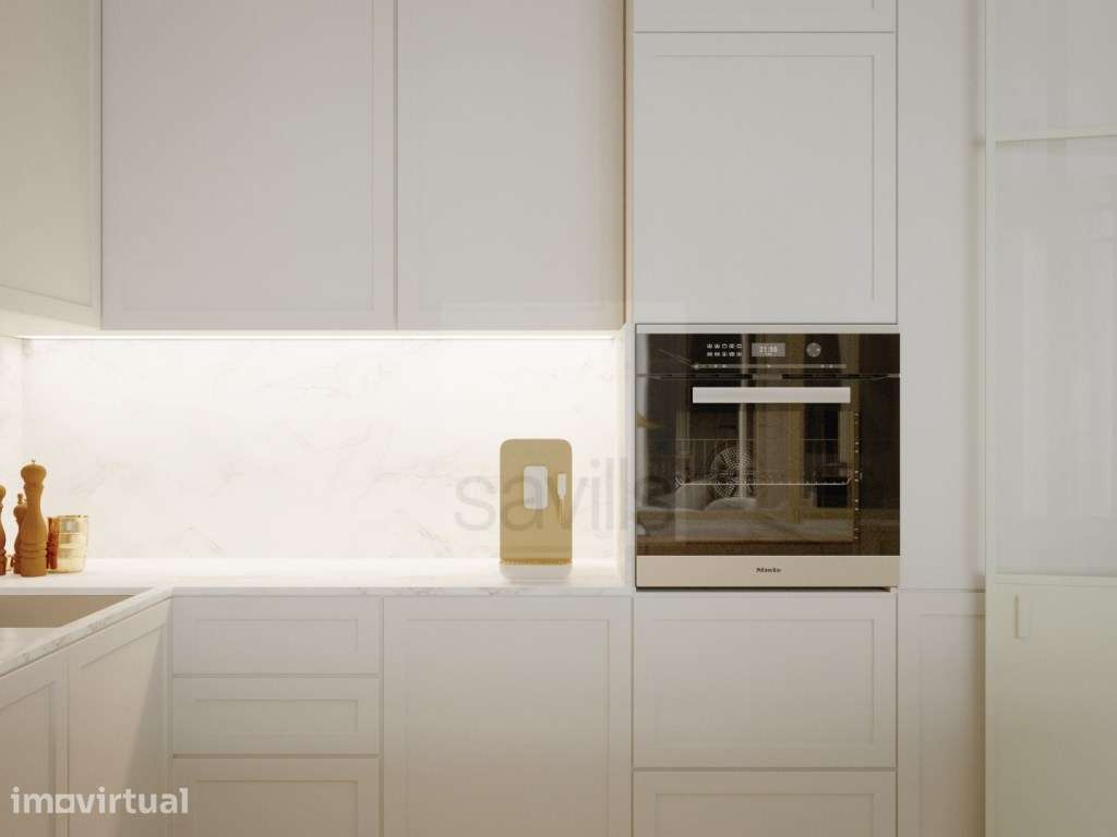Apartamento T2 em Cedofeita com escritório e varanda - Grande imagem: 3/37