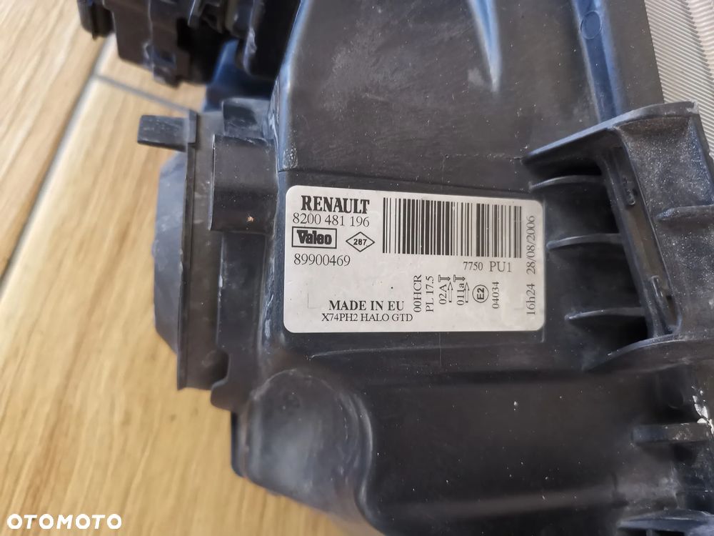 Renault Laguna II Lampa Lewy Przód 8200481196 - 6