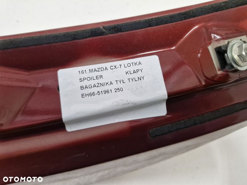 mazda cx-7 cx7 spoiler lotka klapy bagażnika tył tylna eh66-51961 - 14