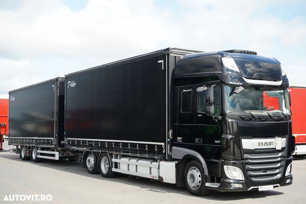 DAF XF 480 / AER CONDIȚIONAT PARCARE / COMBINAȚIE TANDEM / 120 M3 / TRANZIȚIE / Wecon / 2019 / CONTRACT POST-SERVICE - 1