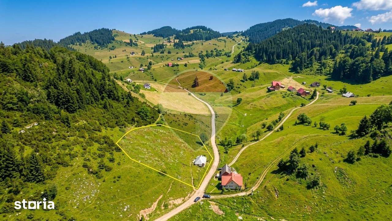 Teren 3808mp+Casă Fundata, Brașov - Cheile Grădiștei - Drum asfaltat - Imagine principală: 5/10