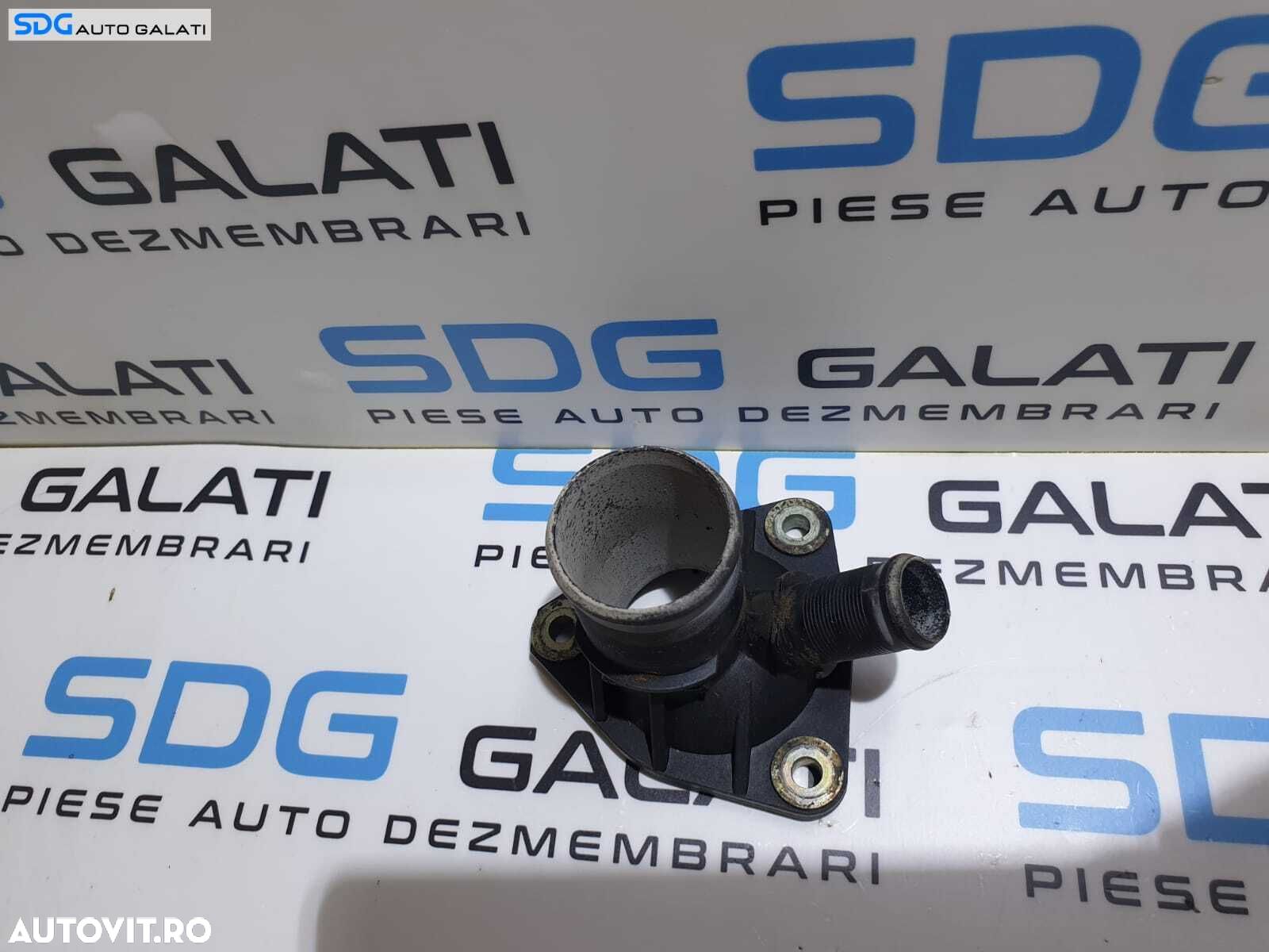 Tub Tubulatura Cot Flansa Lichid Racire Termostat Peugeot 206 1.9 D 1998 - 2012 Cod 9609493180 - 1