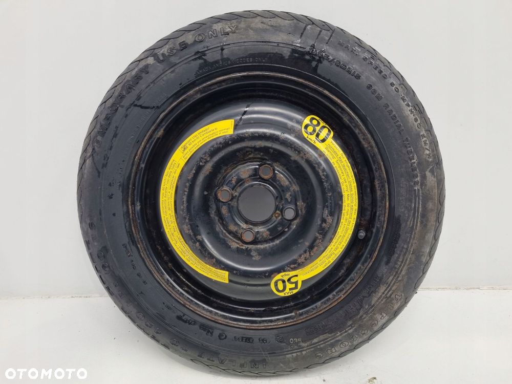 KOŁO DOJAZDOWE ZAPASOWE Audi 80 90 100 125/90 R15 4x108 893601025B zapas - 2