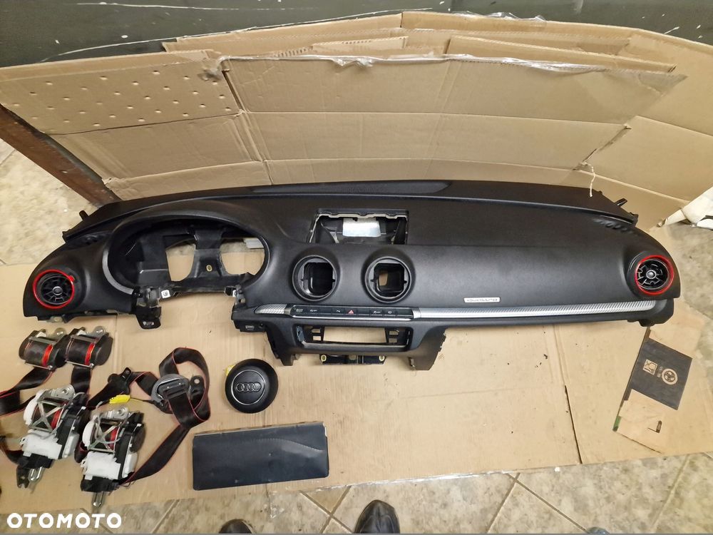konsola airbag pasy komplet audi rs3 2017 rok - 2