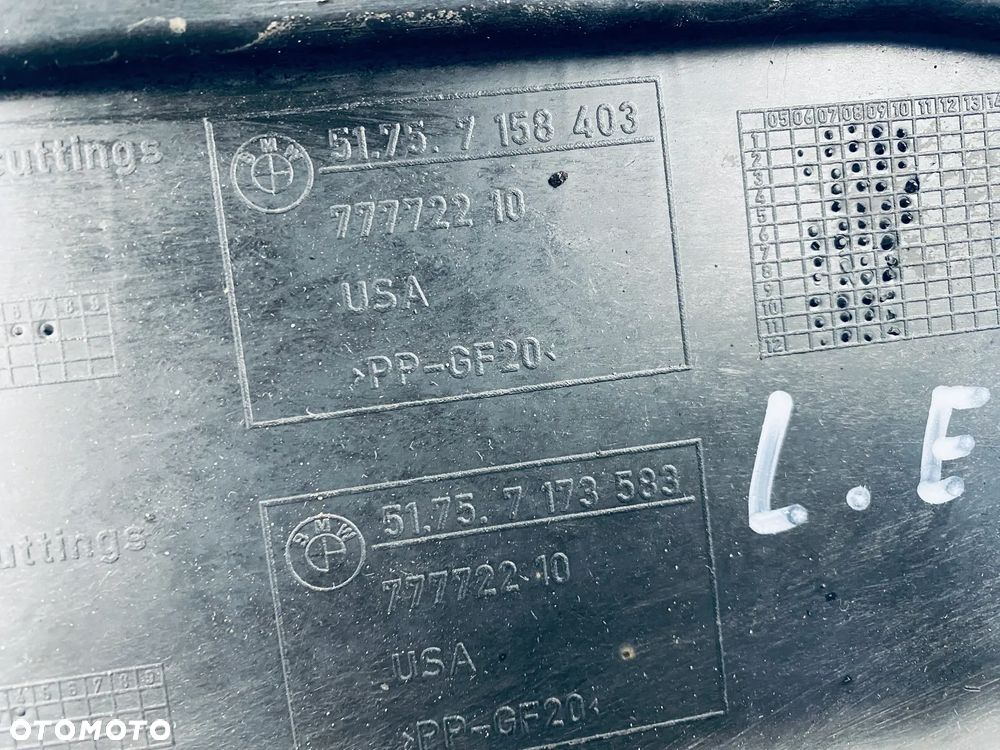 OSŁONA PŁYTA PODWOZIA LEWA BMW X5 X6 E70 E71 LIFT LCI 11R ; 7158403 7173583 ORYGINAŁ - 10