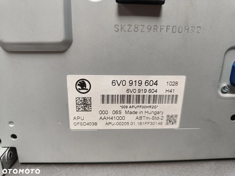 Radio Skoda Fabia 3 III Wyświetlacz Jednostka Czytnik 5Q0035842A 6V0919604 - 13