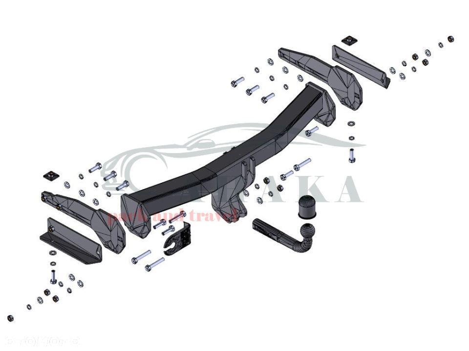 Hak Holowniczy Odkręcany Do Jeep Grand Cherokee Wk2 Wk11 2011-2013 - 3