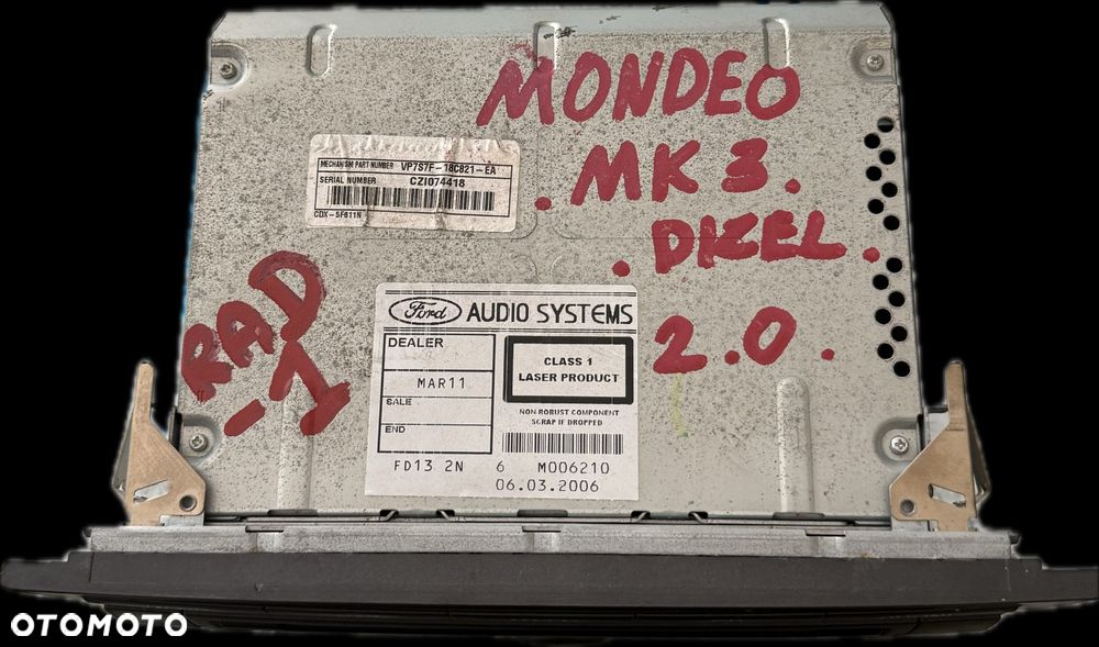 RADIO Nawigacja Navi Klima Ford Mondeo MK3 VP7S7F-18C821-EA - 2
