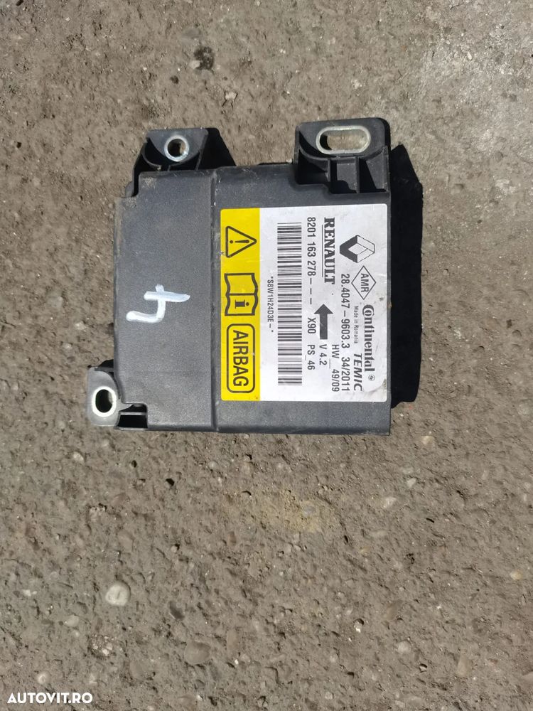 Calculator airbag 8201163278 Dacia Logan facelift 2007 - 2012 - 1