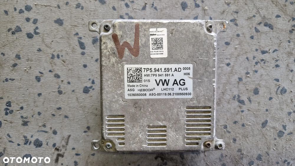AUDI SEAT SKODA PRZETWORNICA MODUŁ LED 7P5941591AD - 1