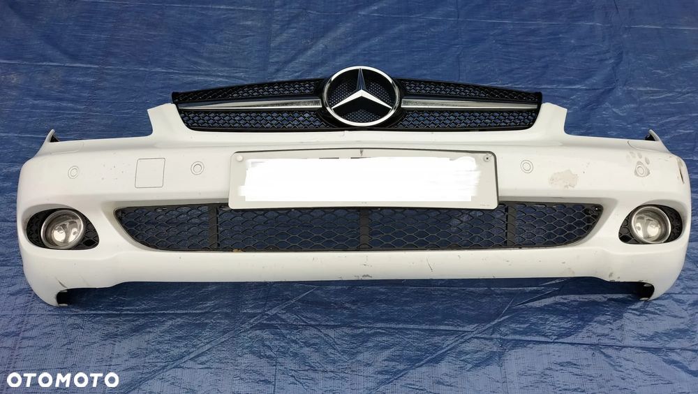 ZDERZAK PRZÓD PRZEDNI KOMPLETNY BIAŁY AKRYL MERCEDES CLS W219 C219 - 3