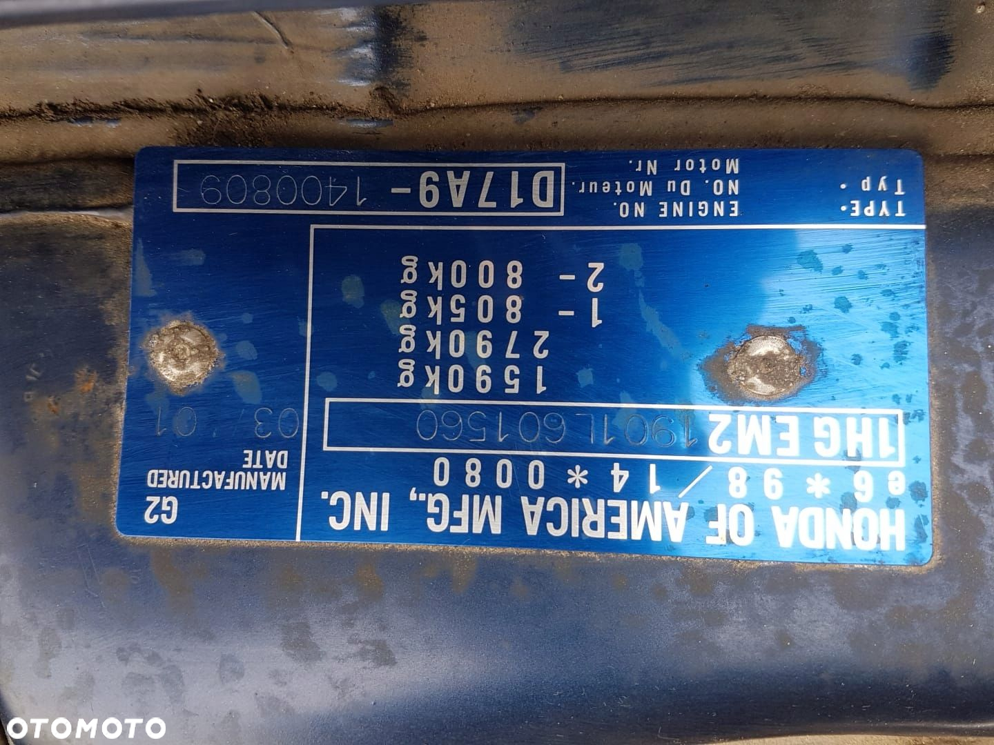 HONDA CIVIC VII 1.7 B D17A9 SONDA LAMBDA - 11
