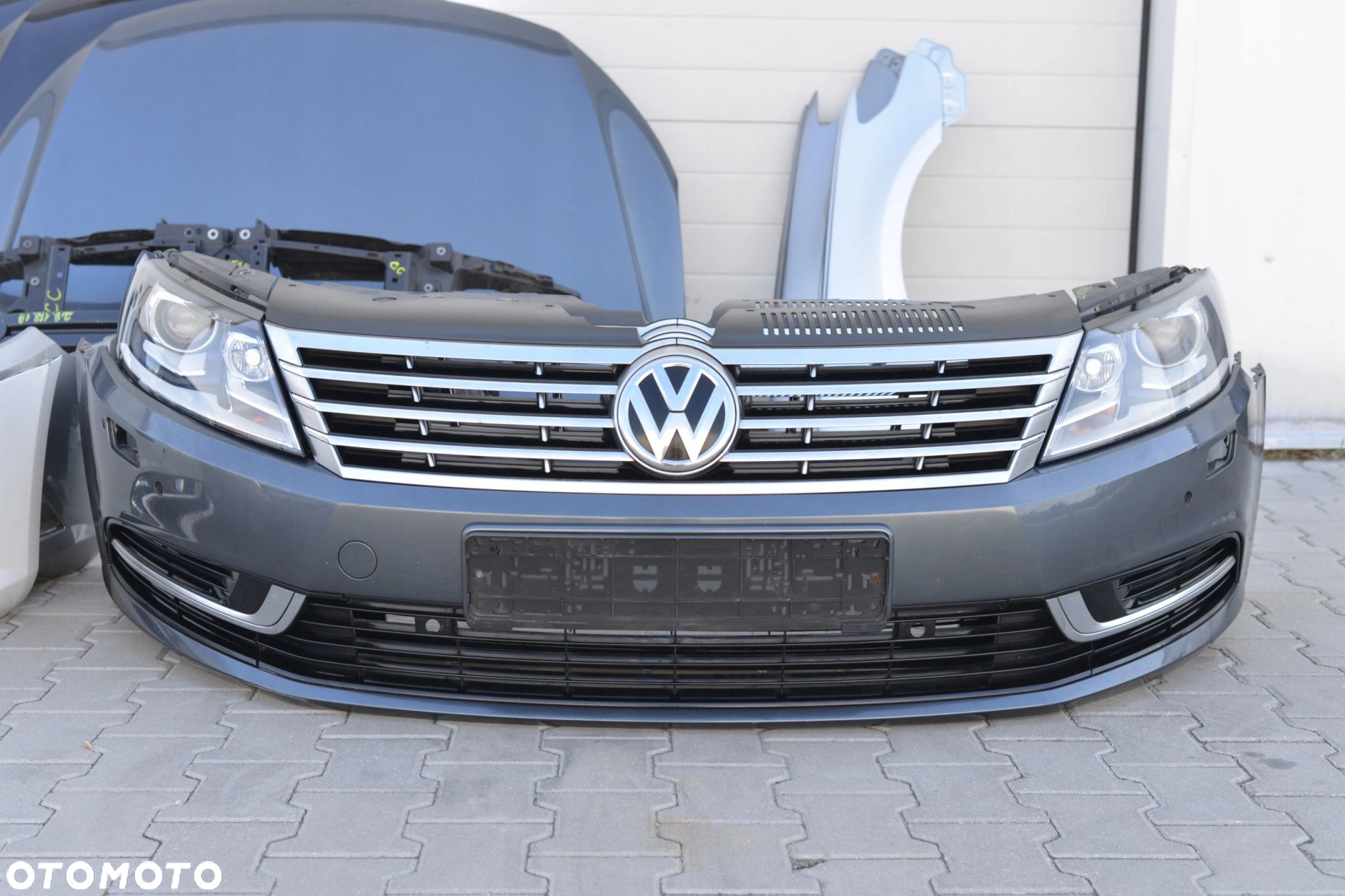 MASKA ZDERZAK GRILL BŁOTNIK LAMPA XENON PAS BELKA VW CC LIFT 2011-2016 - 4