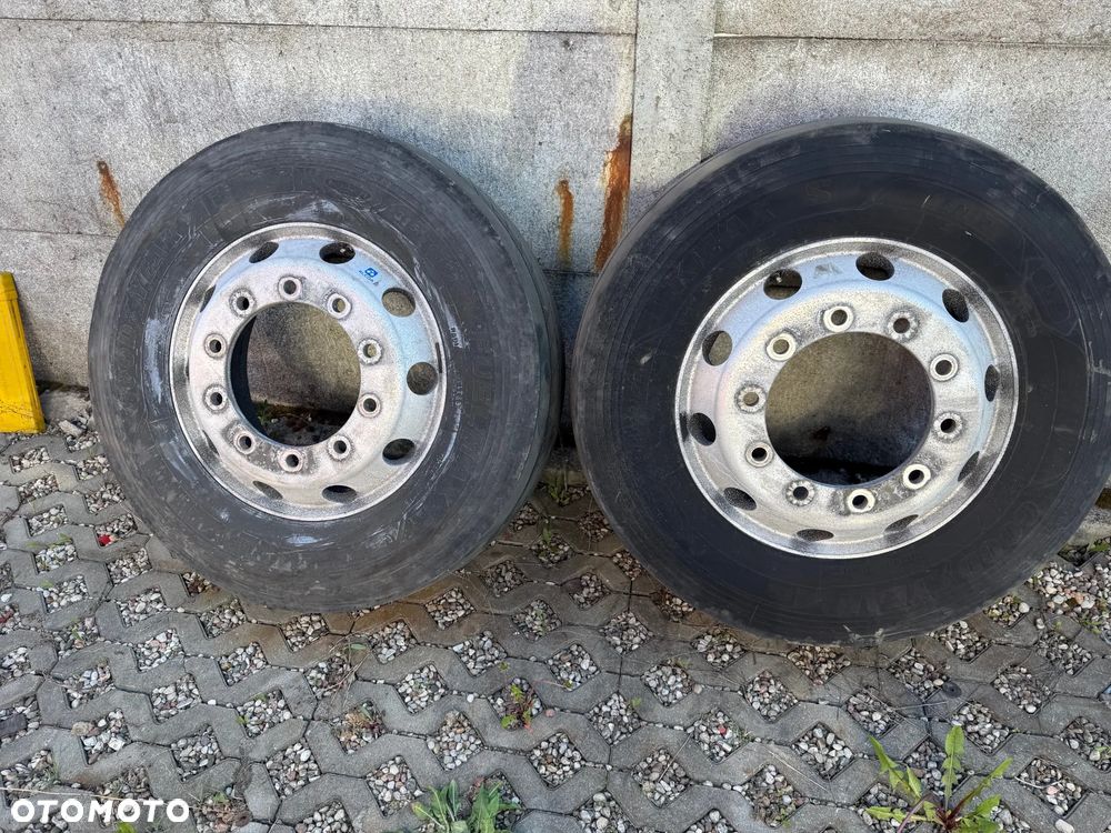 Komplet kół Aluminiowych ALCOA 315/70 r22,5 ADR 6szt Volvo Mercedes Scania Daf MAN - 1