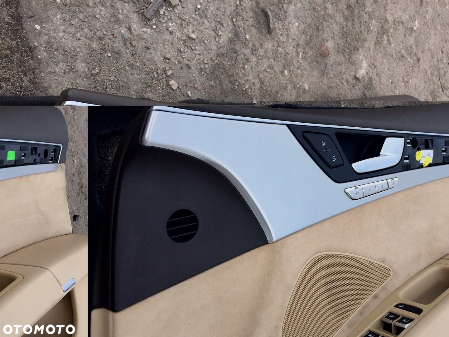 AUDI A8 D4 BOCZEK DRZWI TAPICERKA PRAWY PRZÓD UK - 2