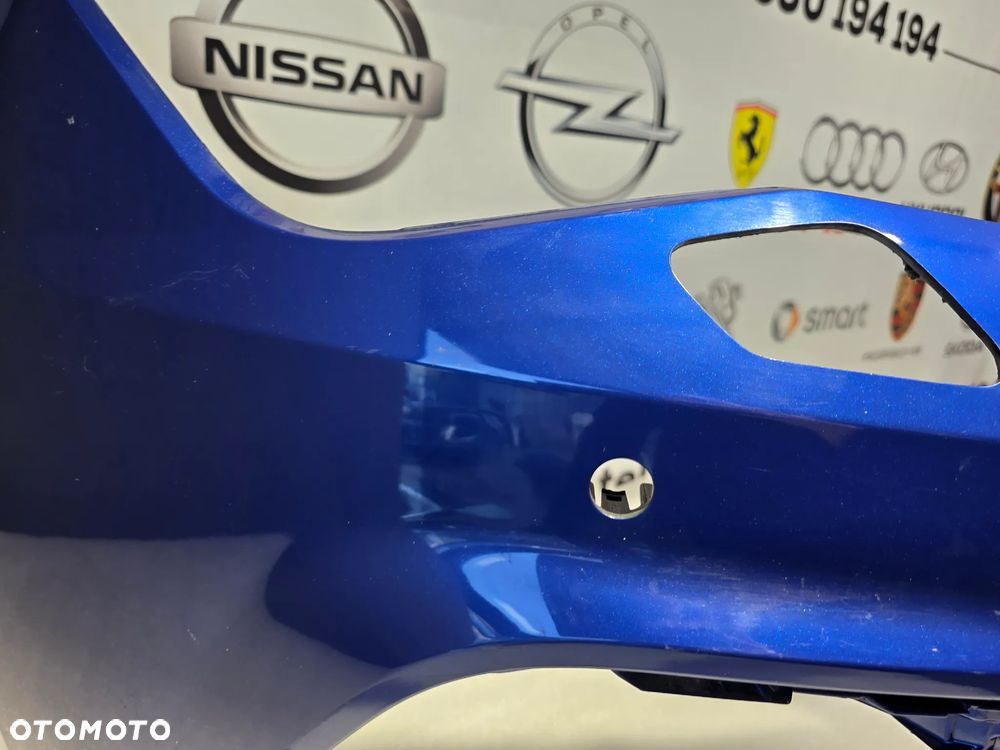 SEAT LEON 3 III LIFT FR CUPRA ZDERZAK PREDNI PRZÓD , ŁADNY , NA SPRYSKI + 4xPDC 4X PDC , KOLOR NIEBIESKI METALIK / ATRAMENTOWY , NR 5F0807221AB , NR AUKCJI NZ1461 - 6