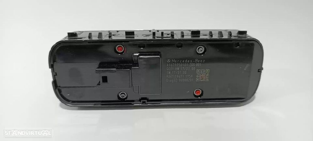 COMANDO ELEVADOR DE VIDRO FRONTAL ESQUERDO MERCEDES-BENZ CLASSE A 2019 -A1679050... - 3
