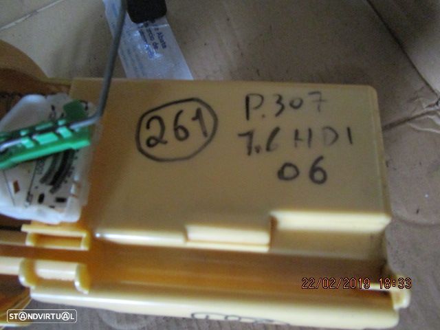 Boia Combustivel 9680530980 PEUGEOT 307 2006 1.6HDI DIESEL - 2