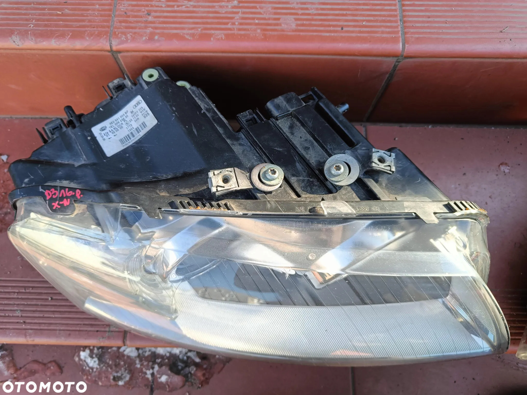 AUDI A8 D3 LIFT LAMPA PRZEDNIA PRZÓD XENON NIE SKRĘTNY EUROPA LEWA PRAWA - 7