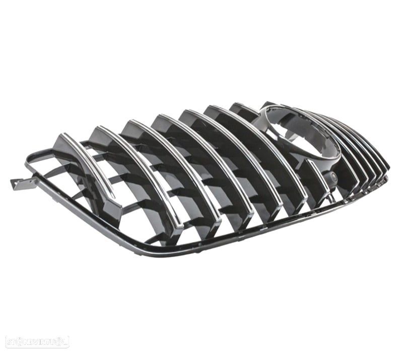 GRELHA FRONTAL MERCEDES GL X166 12-15 LOOK AMG GT PRETA CROMADA - 2