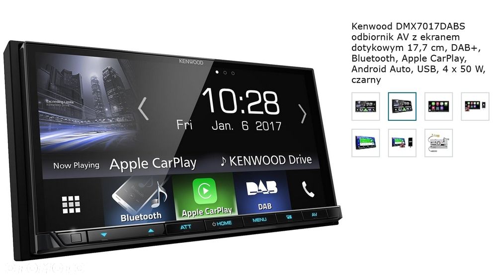 Radio nawigacja monitor navi do Mercedes SLK R171 W171 Kenwood DMX7017DABS - 19