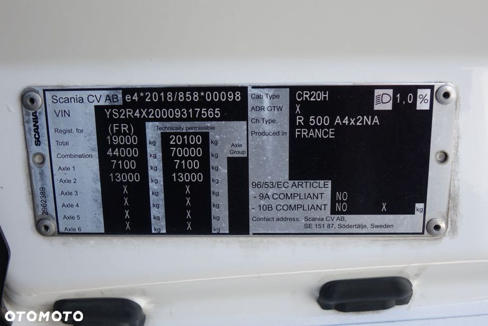 Scania 500R / EURO 6 / STANDARD / AUTOMAT / RETARDER / KLIMATYZACJA POSTOJOWA / LODÓWKA  /  2 ZBIORNIKI - 32