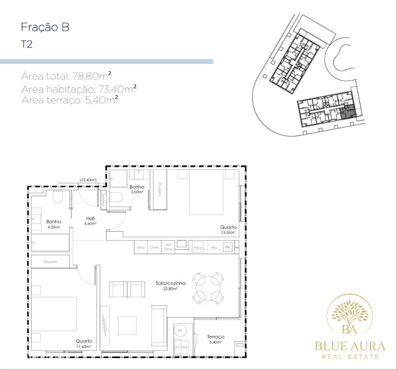 Apartamento T2Novo com Varanda em Vila Nova de Gaia - Grande imagem: 4/11