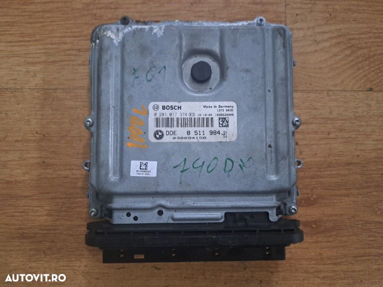 ECU Calculator Motor BMW Seria 5 F07 GT / Seria 7 F01 F02 – Bosch DDE 8511984 / 0281017374 motor N57 - 1