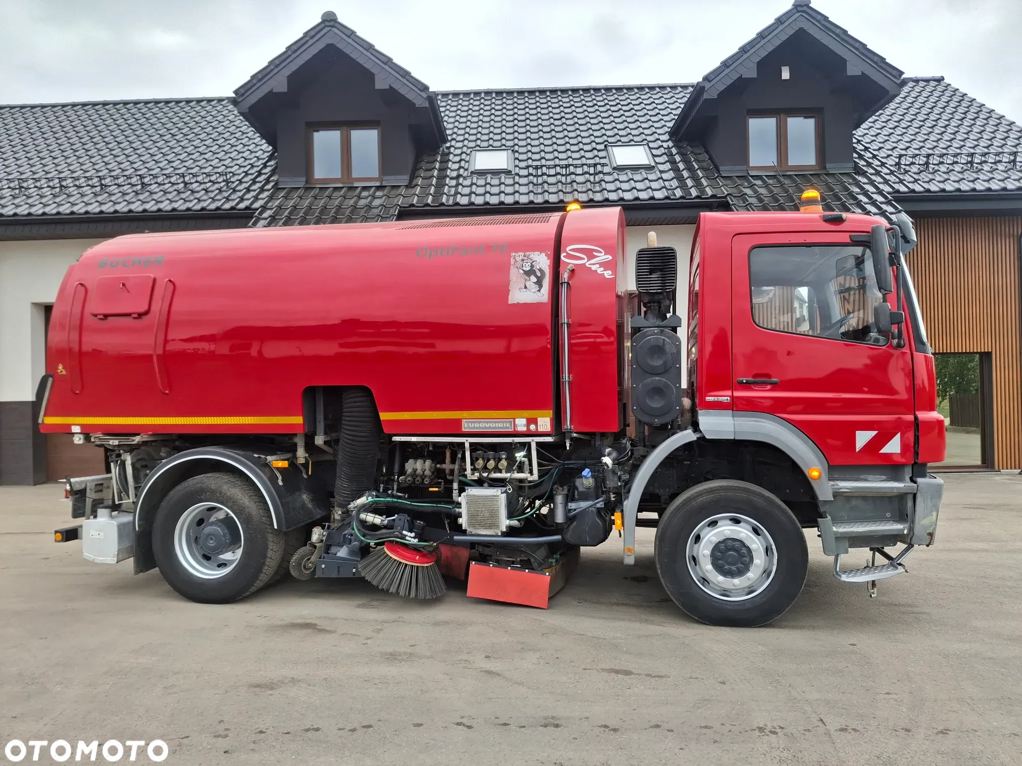 Mercedes-Benz Axor 1829 Zamiatarka Optifant70 2 Silniki Szczotki Lewa i Prawa Strona Karcher PM10 Listwa Ciśnieniowa - 6