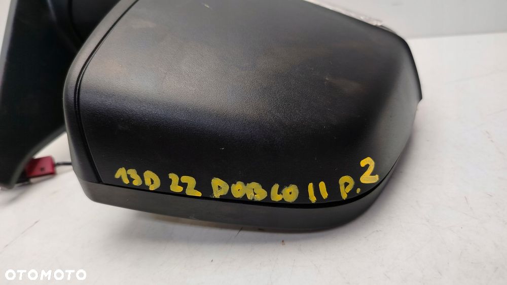 fiat doblo ii combo d 10r- lusterko prawe zewnętrzne manualne 2 piny - 2