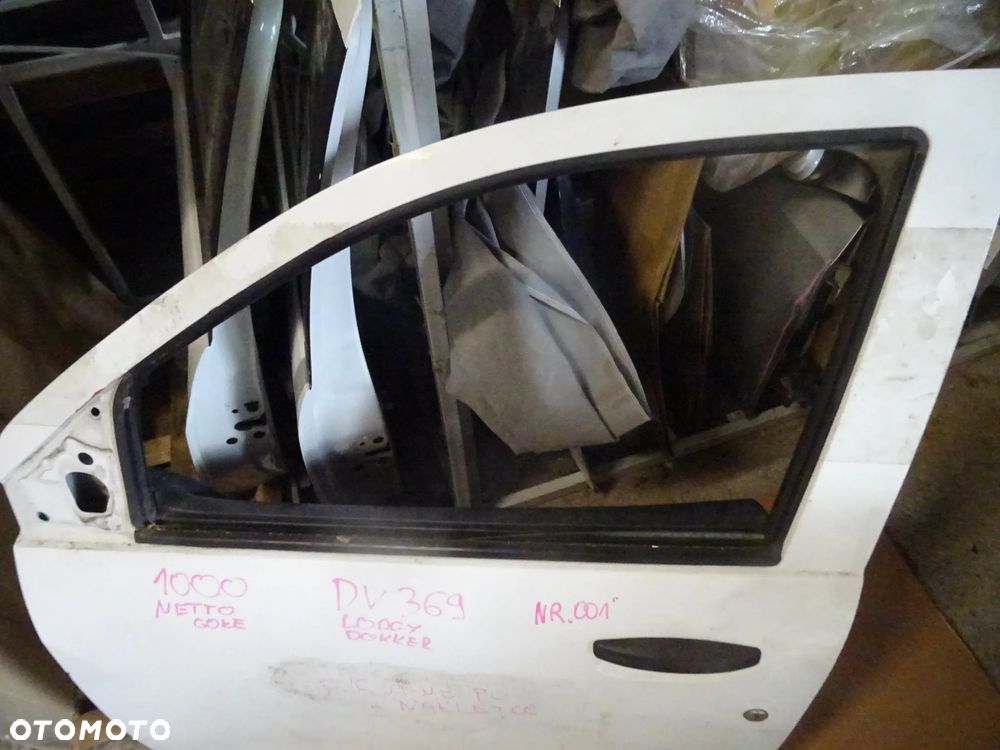 DACIA DOKKER LODGY DRZWI LEWE NR 001 BIALE DV369 OSPRZET ROZNE CZESCI PYTAC - 2