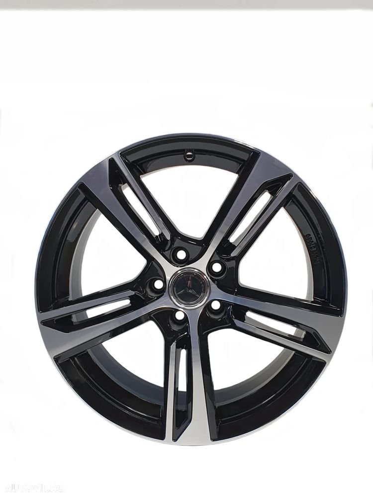 Janta NOUA  Aliaj 8JX18 GMP Group ET 25, PCD 5x112, CB 66.5 Mercedes, 5 prezoane, 112 mm distanta intre prezoane, 66.5 mm fiu, Culoare negru/argintiu - 2