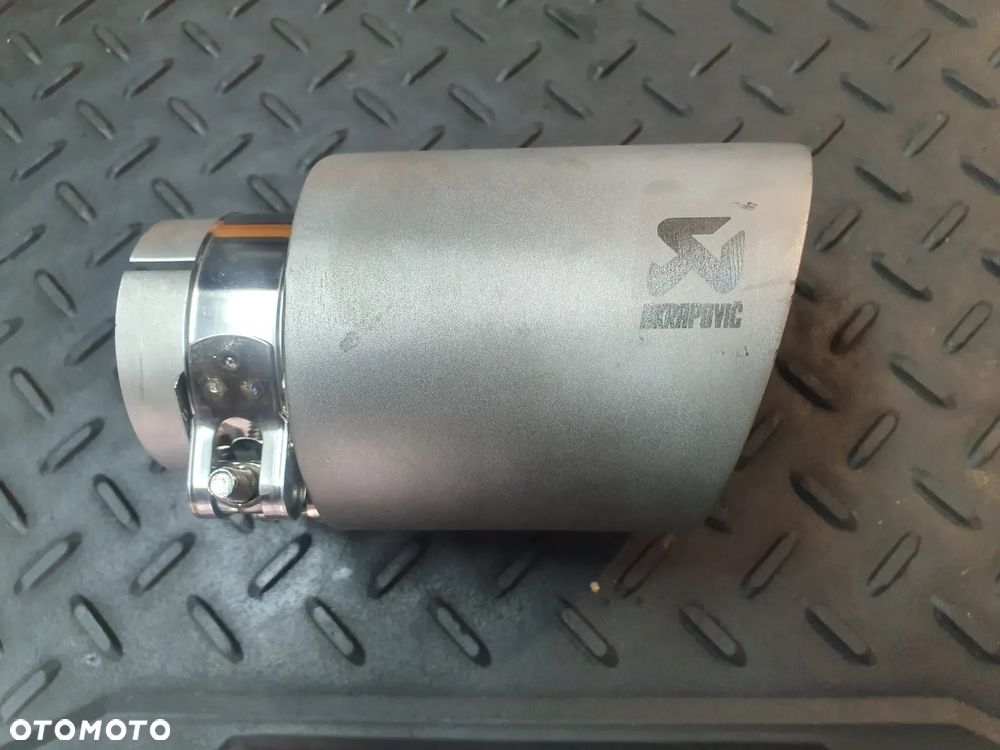 AKROPOVIC  KOŃCÓWKA TŁUMIKA KOŃCÓWKA RURY WYDECHOWEJ MATOWA STAL NIERDZEWNA WEJSCIE 67MM SREDNICA 101 MM NOWA - 4