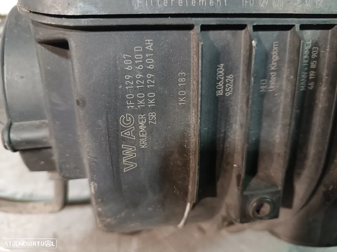 CAIXA DO FILTRO DE AR VOLKSWAGEN CADDY / GOLF V 2.0SDI 1F0129607 - 3