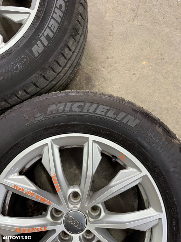 Set jante aliaj AUDI Q5 FY an 2016-2023 cu cauciucuri vara MICHELIN 235/65R17 dot 2023 - 8
