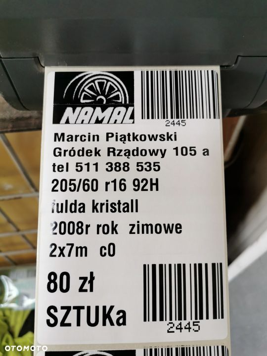 2x 205/60R16 fulda 7mm 2445 - 8