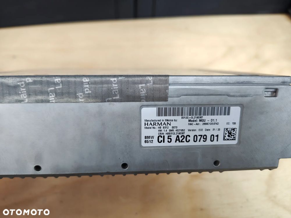 BMW X5 G05  HARMAN moduł nawigacacji i multimediów  Head unit 65 12 5 A2C 079 - 3