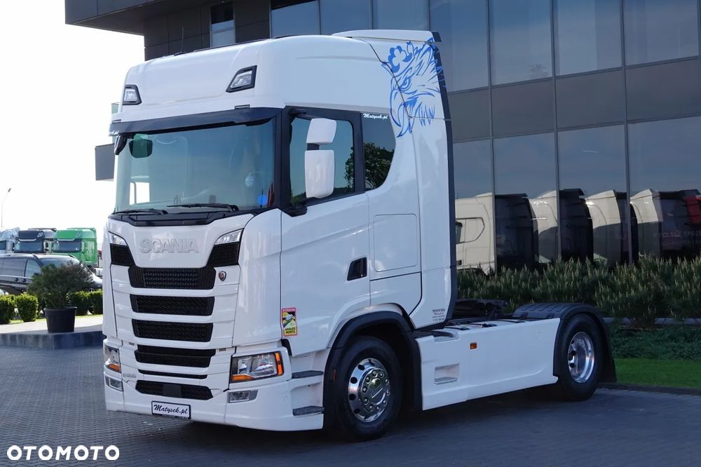 Scania S 500 / RETARDER / KLIMA POSTOJOWA  / ALUFELGI / OPONY 100% / PO KONTRAKCIE SERWISOWYM / SPROWADZONY - 4