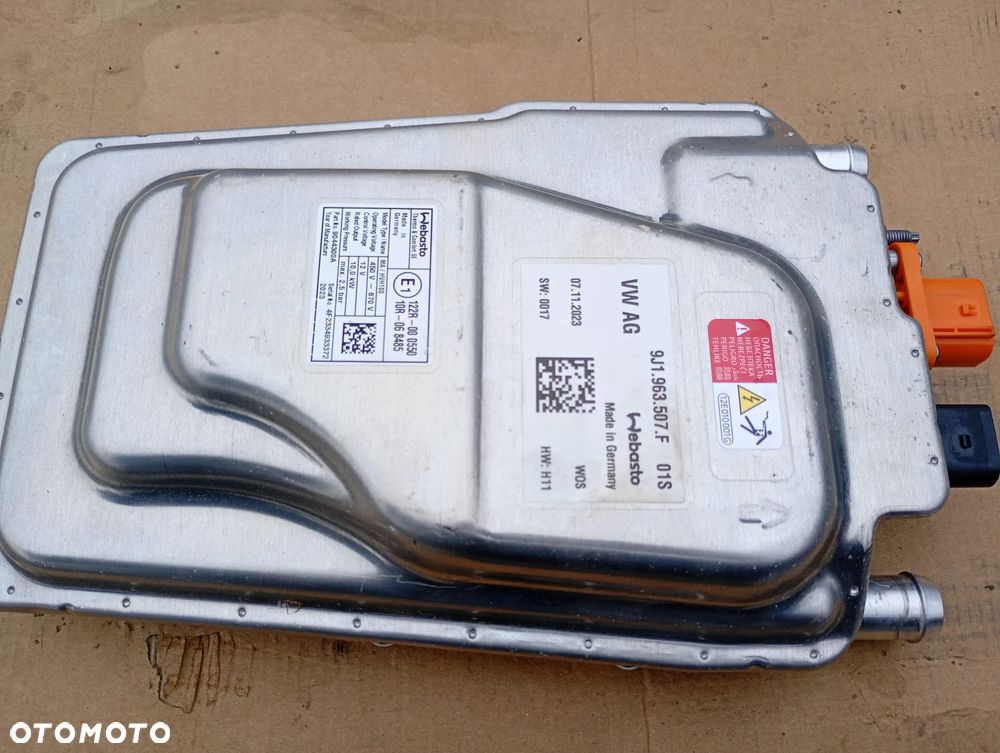 PORSCHE TAYCAN TURBO S 2023r MODUŁ STEROWNIK GRZEWCZY WEBASTO 9J1963507F NOWE - 5