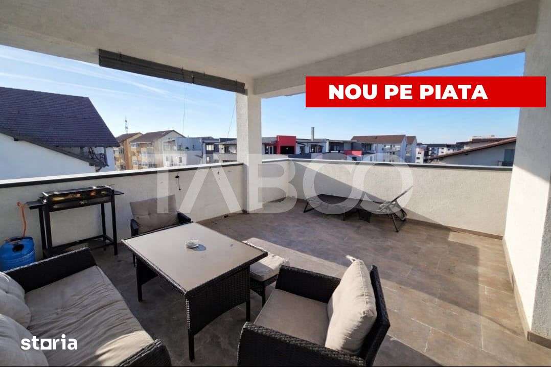 Penthouse modern 2 terase bloc cu lift zona Arhitectilor Sibiu — fotografia 3