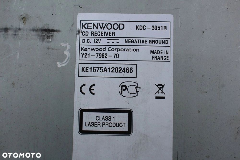 Radio samochodowe KENWOOD KDC--3051R CD MP3 AUX - 5