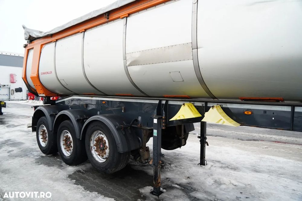 Schwarzmuller BASCĂLĂTOR TERMIC / PENTRU ASFALT / 25 m³ / BACĂLĂTOR / AXĂ RIDICATĂ / SAF / PRELATĂ ELECTRICĂ - 9