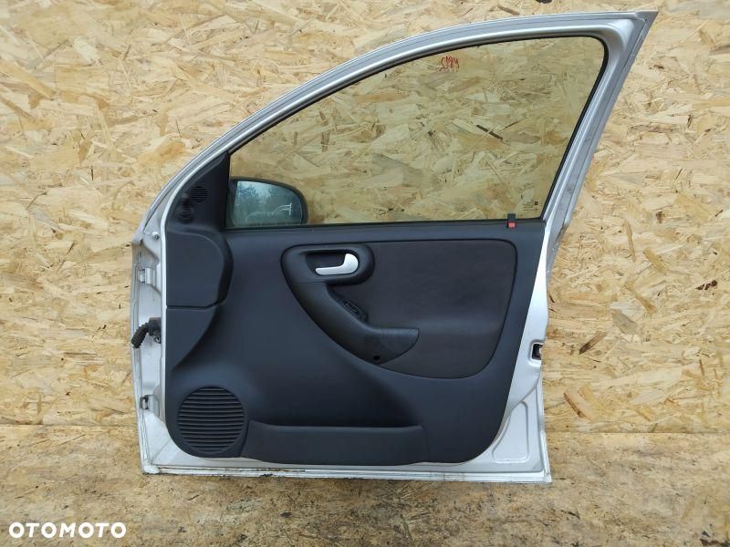 DRZWI PRAWE PRZEDNI PRZÓD PRAWY OPEL CORSA C SREBRNE - 9