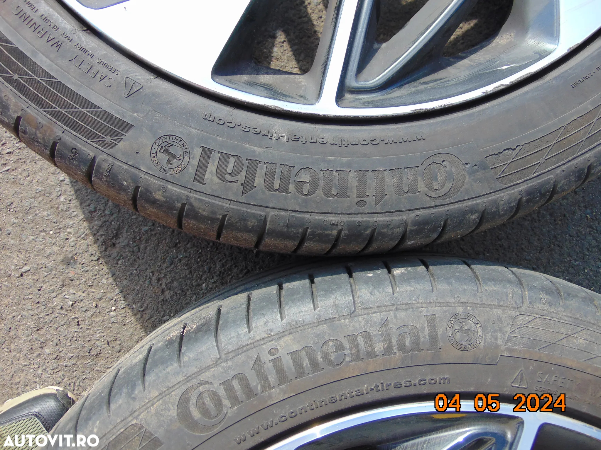 Jante hyundai Tucson r19 jante aliaj cu anvelope vara Santa fe Kia sportage Sorento mazda nissan honda 245/45/r19  continental - 9