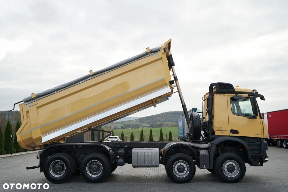 Mercedes-Benz AROCS 4145 / 8x8 / WYWROTKA TYLNOZSYPOWA / KH KIPPER  / EURO 6 - 5