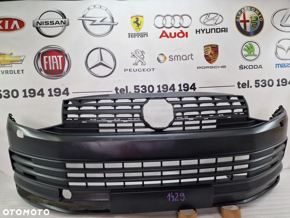 VW T6 TRANSPORTER / 7E0 15- ZDERZAK PRZEDNI PRZÓD NA SPRYSKI W STRUKTURZE , NA 7E0807221D , NR AUKCJI NZ1429 - 1