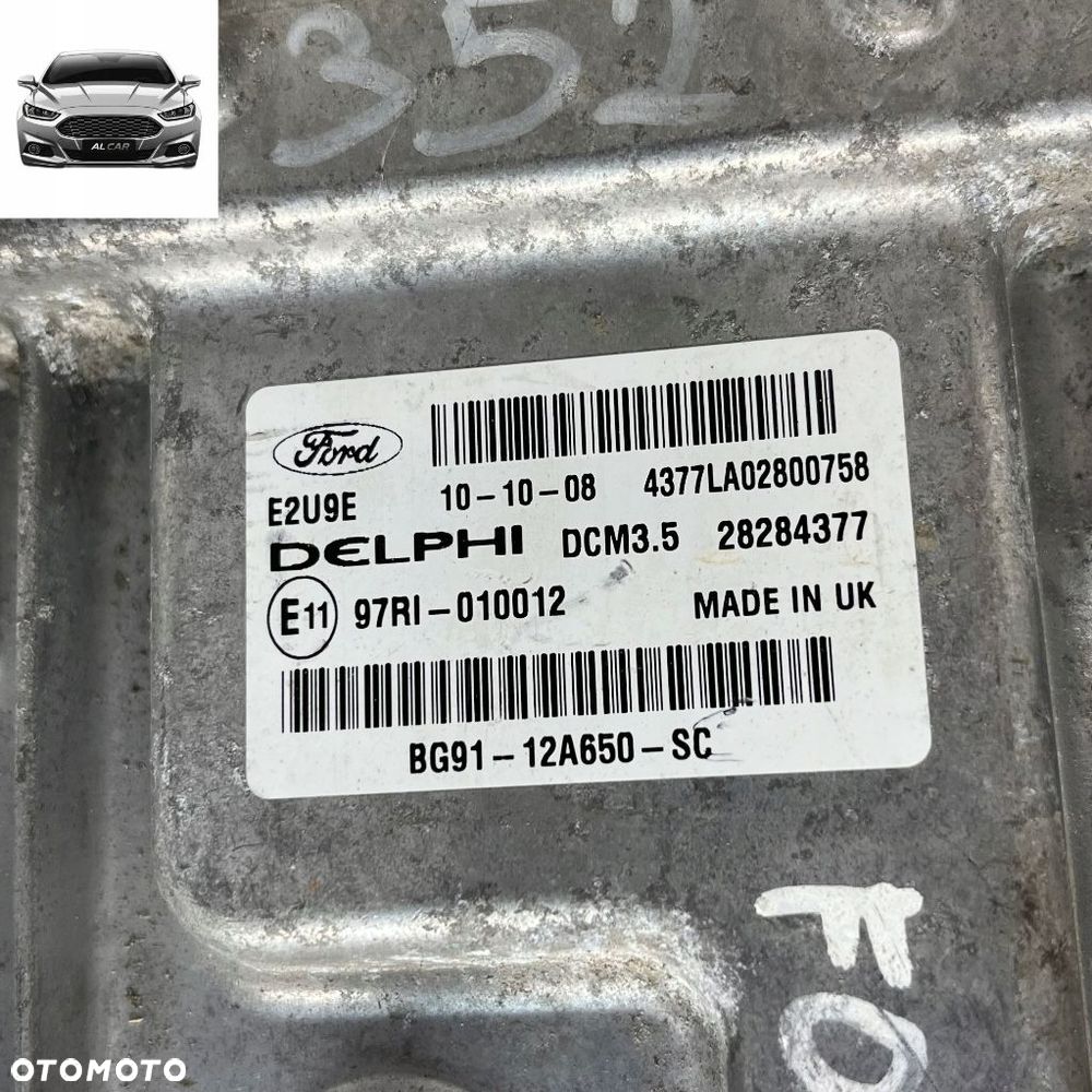 STEROWNIK SILNIKA 2.0 TDCI EURO 5 MONDEO MK4, S-MAX MK1 BG91-12A650-SC - 2